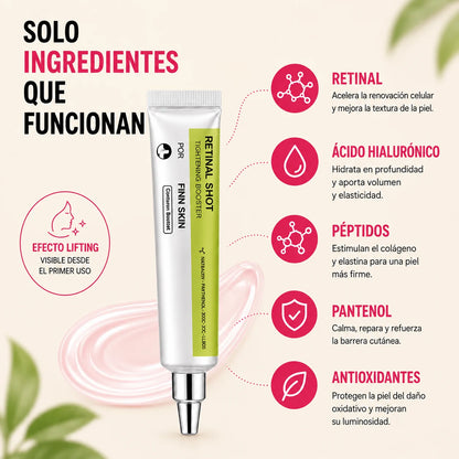 Los ingredientes de la fórmula del Retinal Shot