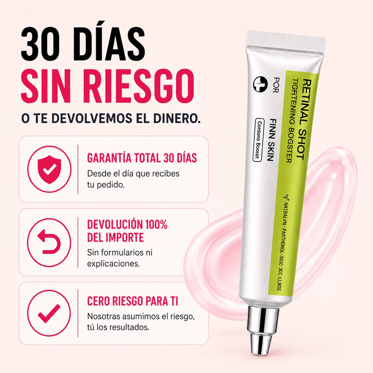 30 días sin riesgo o te devolvemos el dinero