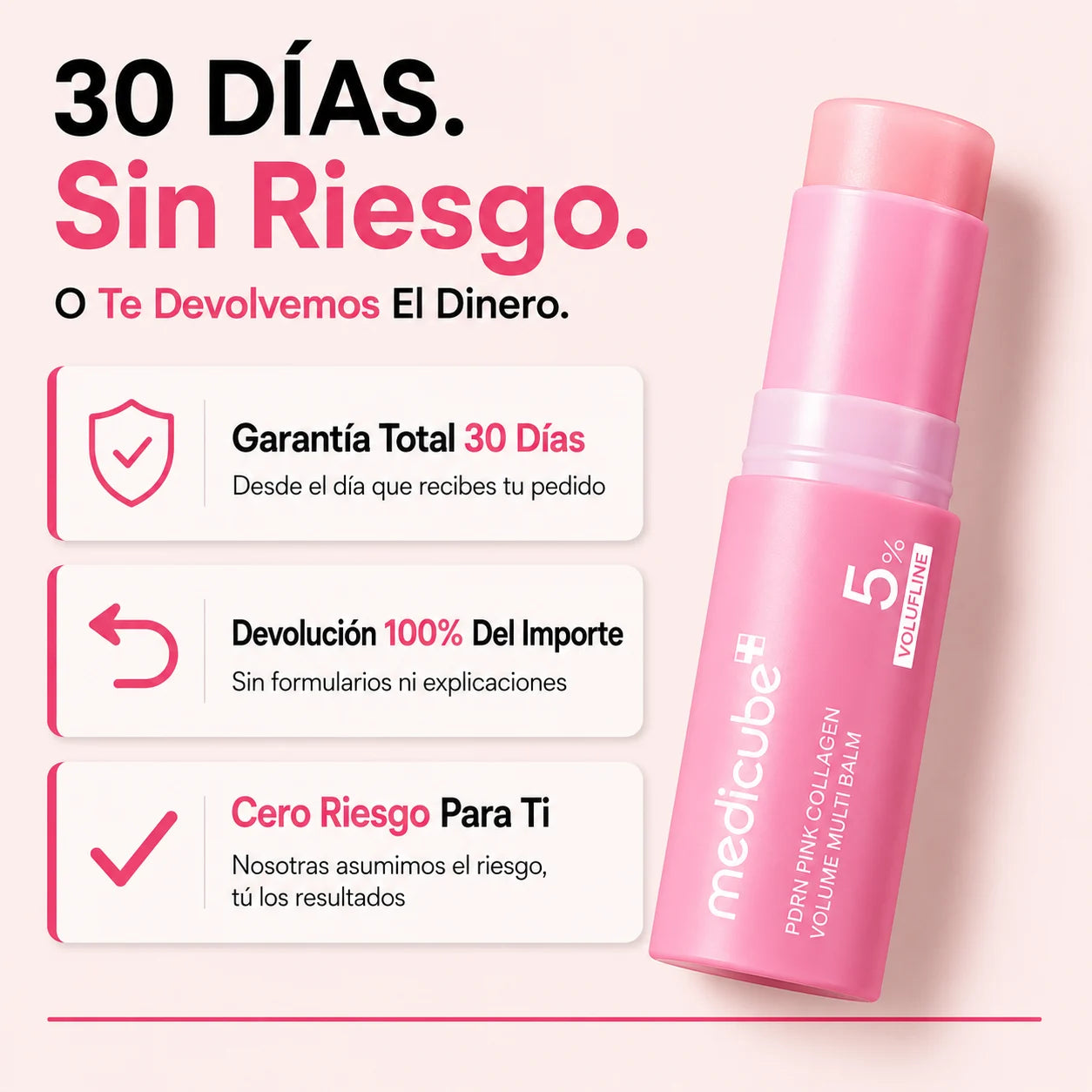 30 días sin riesgo o te devolvemos el dinero